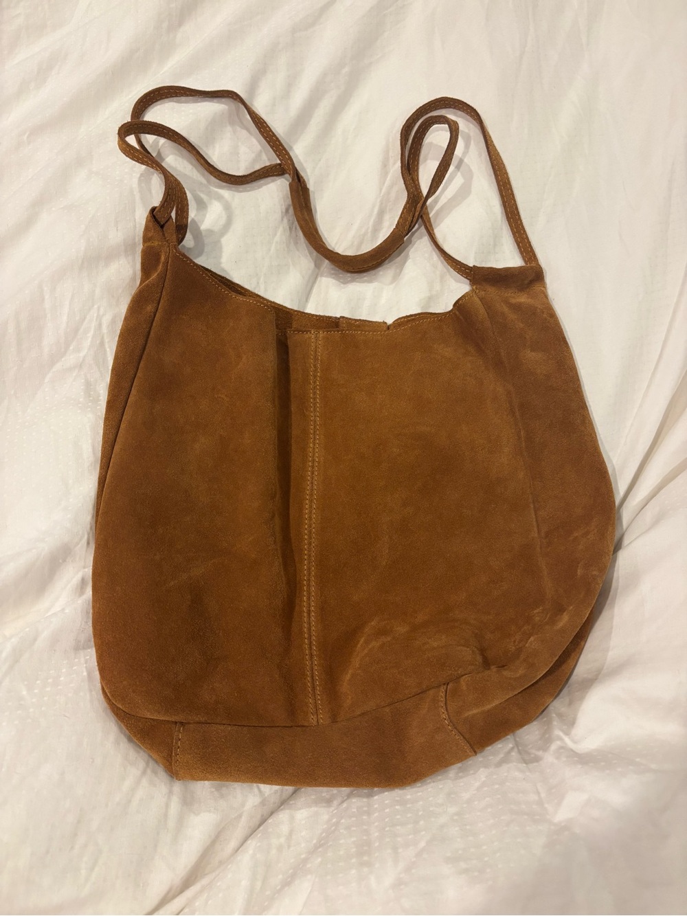 Suede Shoulder Tote Bag